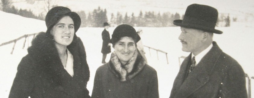 Ulrich Sutter mit Tochter Heidi und Frau Emma 1931