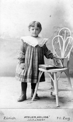 Elsi Hess ca. 1909 spätere Frau von Erich Sutter