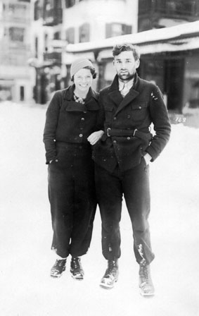 Elsy und Erich Sutter-Hess Winter 1930er