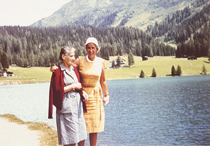 Emma und Heidi Sutter Davosersee 1964