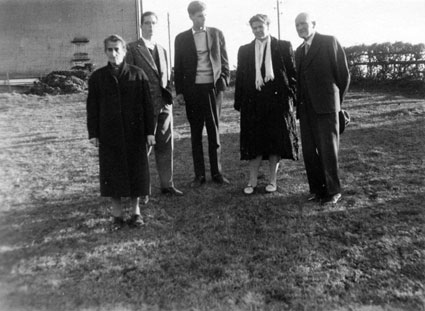 Familie Sutter: Emma, Erich, Ueli, Elsy, Ulrich Niederteufen ca. 1958