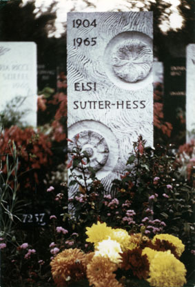 Grabstein Elsy-Sutter-Hess 1904-1965