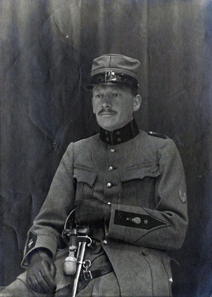 Ulrich Sutter in der Militär-Uniform (Ballonfahrer)