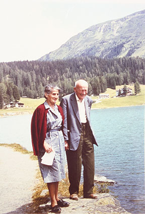 Emma und Ulrich Sutter-Wirth Davosersee 1964