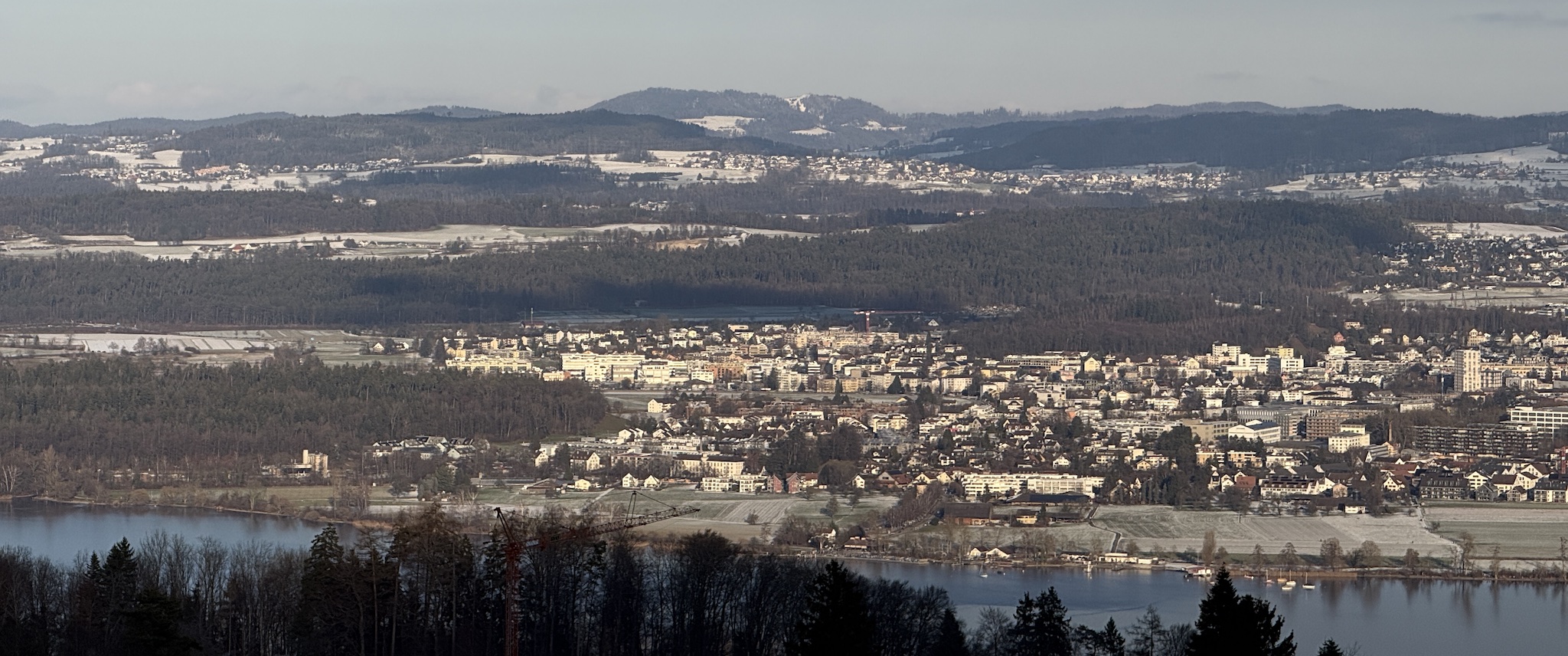Uster von der Forch her gesehen